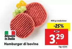 Offerta per Hamburger Di Bovino a 3,29€ in Lidl