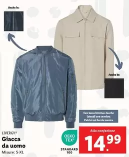 Offerta per Livergy - Giacca Da Uomo a 14,99€ in Lidl