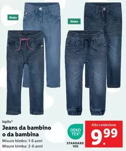 Offerta per Lupilu - Jeans Da Bambino O Da Bambina a 9,99€ in Lidl