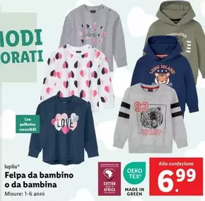 Offerta per Lupilu - Felpa Da Bambino O Da Bambina a 6,99€ in Lidl