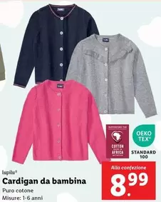 Offerta per Lupilu - Cardigan Da Bambina a 8,99€ in Lidl