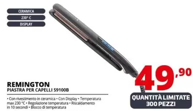 Offerta per Remington - Piastra Per Capelli S9100B  a 49,9€ in Comet