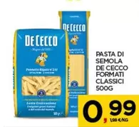 Offerta per De Cecco - Pasta Di Semola Formati Classici a 0,99€ in Interspar