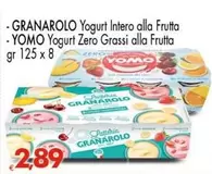 Offerta per Granarolo - Yogurt Intero Alla Frutta a 2,89€ in Eurospar