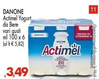 Offerta per Danone - Actimel Yogurt Da Bere a 3,49€ in Eurospar