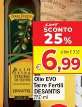 Offerta per Desantis - Olio Evo Terre Fertili a 6,99€ in Eurospar