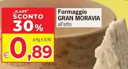 Offerta per Gran moravia - Formaggio a 0,89€ in Eurospar