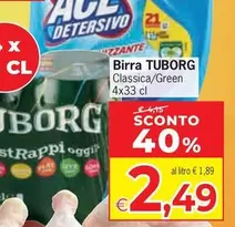 Offerta per Tuborg - Birra a 2,49€ in Eurospar