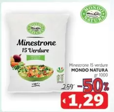 Offerta per Mondo natura - Minestrone 15 Verdure a 1,29€ in Junior W