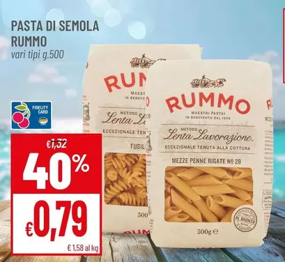 Offerta per Rummo - Pasta Di Semola a 0,79€ in Iperpan