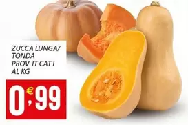 Offerta per Zucca Lunga/Tonda Prov Itcati a 0,99€ in Sisa