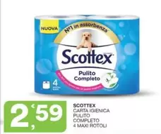 Offerta per Scottex - Carta Igienica Pulito Completo 4 Maxi Rotoli a 2,59€ in Sisa