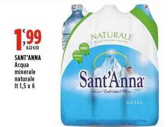 Offerta per Sant'anna - Acqua Minerale Naturale a 1,99€ in Carrefour Market