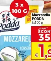 Offerta per Podda - Mozzarella a 1,99€ in Despar