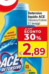 Offerta per Ace - Detersivo Liquido a 2,89€ in Despar