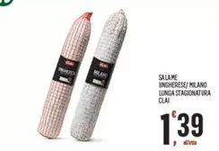 Offerta per Clai - Salame Ungherese/Milano Luna Stagionatura a 1,39€ in Despar