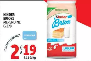 Offerta per Ferrero - Kinder Brioss Merendine a 2,19€ in Decò