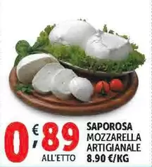 Offerta per Saporosa - Mozzarella Artigianale a 0,89€ in Decò