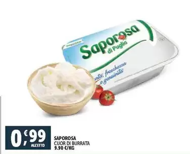 Offerta per Saporosa - Cuor Di Burrata a 0,99€ in Decò