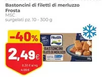 Offerta per Frosta - Bastoncini Di Filetti Di Merluzzo a 2,49€ in Coop