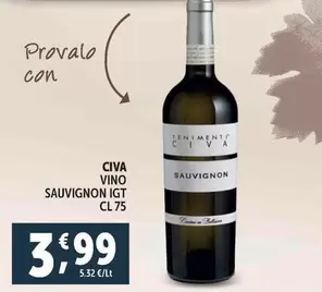 Offerta per Civa - Vino Sauvignon IGT a 3,99€ in Decò