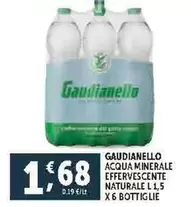 Offerta per Gaudianello - Acqua Minerale Effervescente Naturale a 1,68€ in Decò