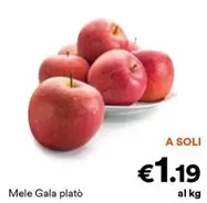 Offerta per Mele Gala Platò  a 1,19€ in Unes