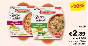 Offerta per Dimmidisì - Linea Zuppe a 2,39€ in Unes