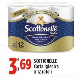 Offerta per Scottonelle - Carta Igienica a 3,69€ in Supermercati Rossotono Market