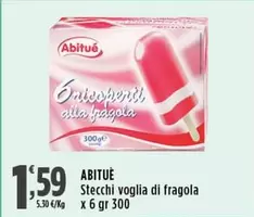 Offerta per Abituè - Stecchi Voglia Di Fragola a 1,59€ in Supermercati Rossotono Market