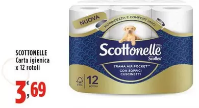 Offerta per Scottonelle - Carta Igienica a 3,69€ in Supermercati Rossotono Market