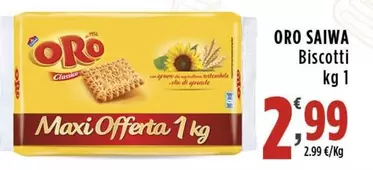 Offerta per Oro saiwa - Biscotti a 2,99€ in Supermercati Rossotono Market