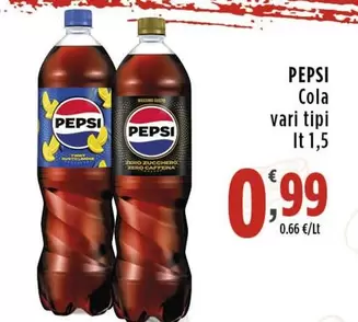 Offerta per Pepsi - Cola a 0,99€ in Supermercati Rossotono Market