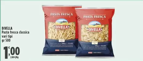 Offerta per Divella - Pasta Fresca Clasica a 1€ in Supermercati Rossotono Market