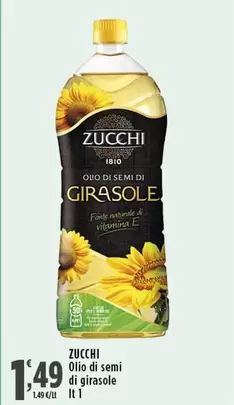 Offerta per Zucchi - Olio Di Semi Di Girasole a 1,49€ in Supermercati Rossotono Market