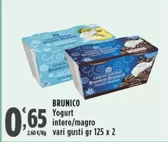 Offerta per Latteria - Brunico - Yogurt Intero/Magro a 0,65€ in Supermercati Rossotono Market