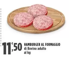 Offerta per Hamburger Al Formaggio a 11,5€ in Supermercati Rossotono Market