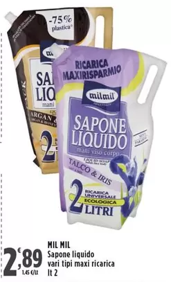 Offerta per Iris - Mil Mil - Sapone Liquido a 2,89€ in Supermercati Rossotono Market