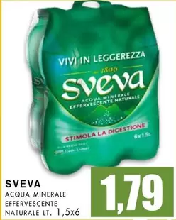 Offerta per Sveva - Acqua Minerale Effervescente Naturale a 1,79€ in La Mimosa Supermercati