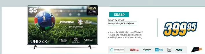 Offerta per Hisense - Tv 55" Qled Tv 55q60c a 399,95€ in Sinergy