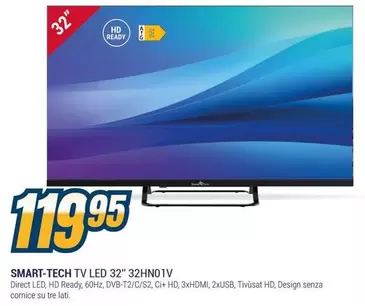 Offerta per Smart Tech - Smart-Tech Tv Led 32" 32hno1/v a 119,95€ in Sinergy