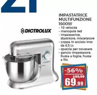 Offerta per Dictrolux - Impastatrice Multifunzione 1600W a 69,99€ in Happy Casa Store