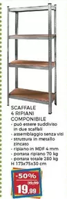 Offerta per Scaffale 4 Ripiani Componibile a 19,99€ in Happy Casa Store