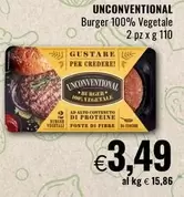 Offerta per Unconventional - Burger 100% Vegetale a 3,49€ in Famila Market