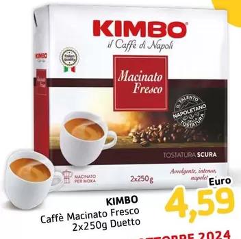 Offerta per Kimbo - Caffè Macinato Fresco a 4,59€ in Pellicano