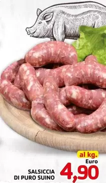 Offerta per Salsiccia Di Puro Suino a 4,9€ in Pellicano