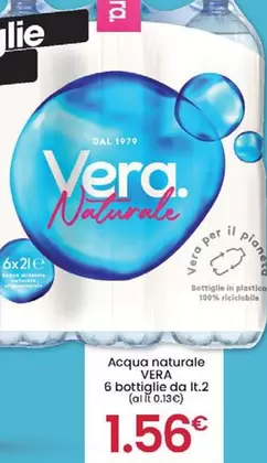 Offerta per Vera - Acqua Naturale a 1,56€ in Despar