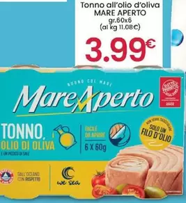 Offerta per Mare aperto - Tonno All'olio D'oliva a 3,99€ in Despar