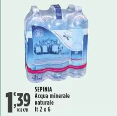 Offerta per Sepinia - Acqua Minerale Naturale a 1,39€ in Supermercati Rossotono Easy