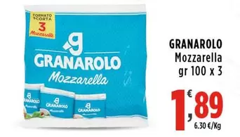 Offerta per Granarolo - Mozzarella a 1,89€ in Supermercati Rossotono Easy